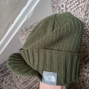 North Face Knit Hat Beanie with Bill